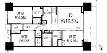 シティハウス笹塚レジデンス-間取り