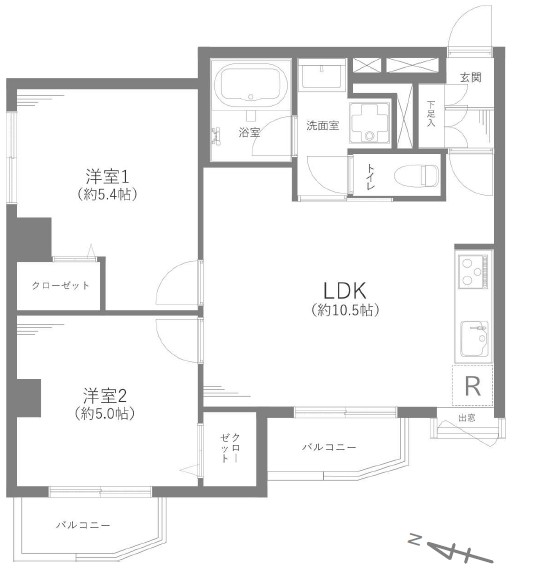 シャーレー原宿-間取り