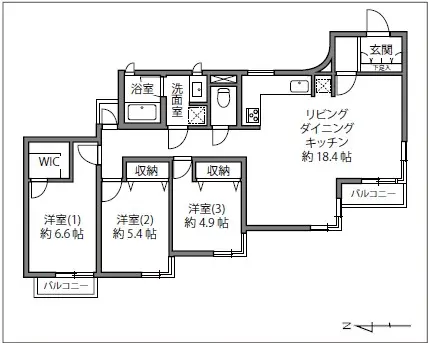 スカーラ代々木上原-間取り