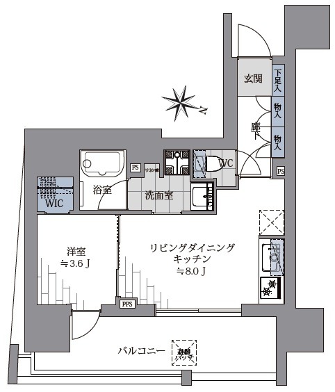 ピアース渋谷WEST-間取り