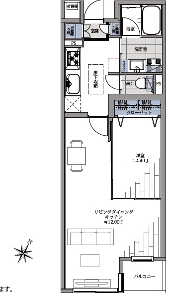 メゾンヴェール幡ヶ谷-間取り