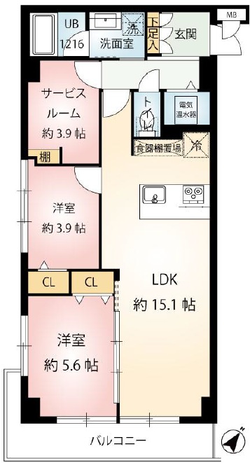 ライオンズマンション初台-間取り