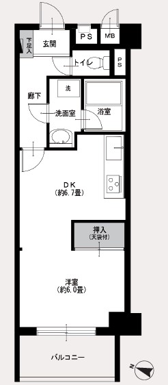 ライオンズマンション幡ヶ谷-間取り