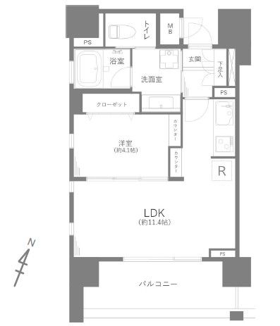 レジデンシャルスター幡ヶ谷-間取り