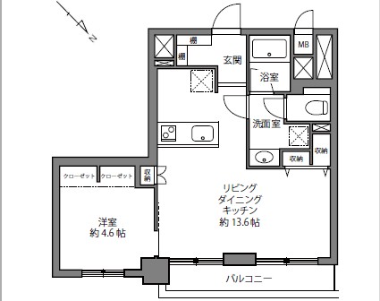 中目黒マンション-間取り