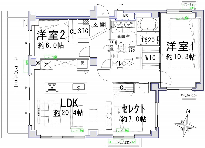 シビタス原宿-間取り