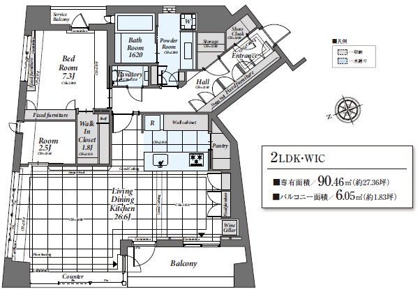 プラウド新宿御苑エンパイア12 階-間取り