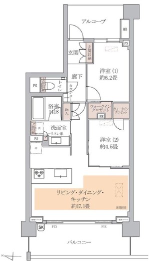 プラウド駒場-間取り