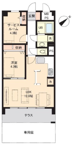 東建参宮橋マンション-間取り