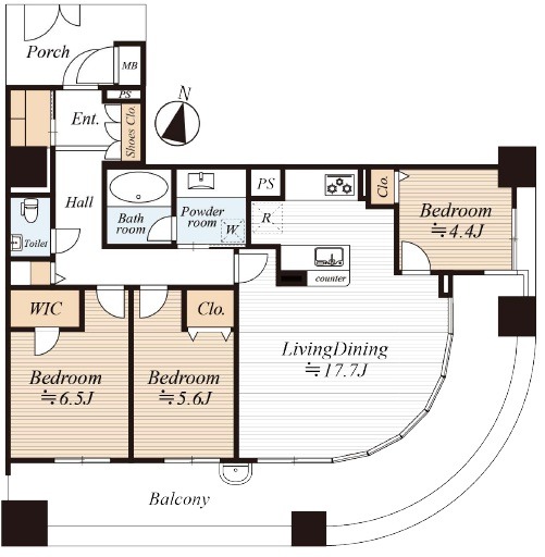 D’グラフォート世田谷芦花公園-間取り