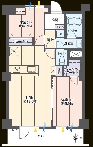 NK渋谷コータース-間取り