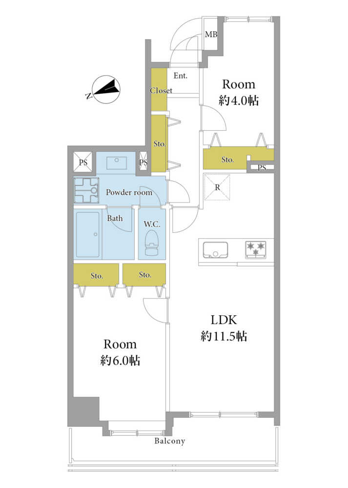 イトーピア目黒青葉台-間取り