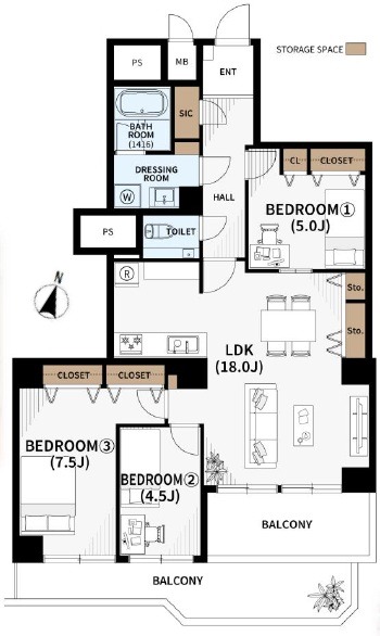 シーアイマンション駒場（A棟・B棟） -間取り