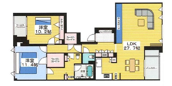 ブリスベージュ神宮前-間取り