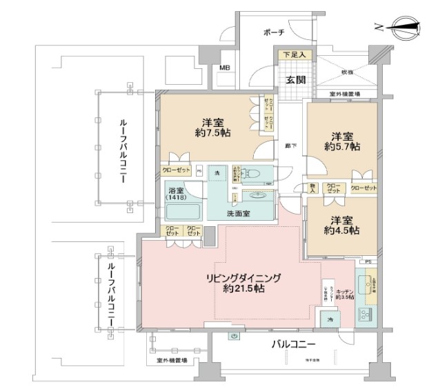 イニシア中野-間取り