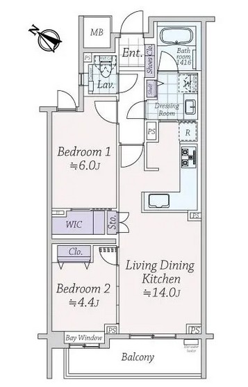 オーベル目黒-間取り