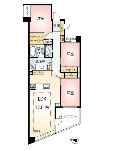 クレッセント東中野レジデンス-間取り