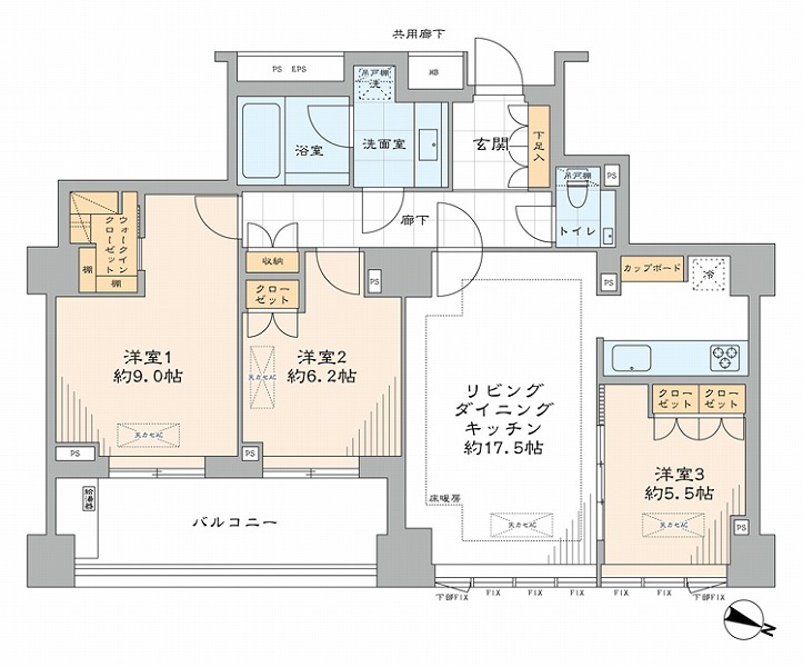 グランスイート広尾-間取り