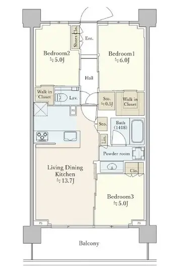 シティテラス杉並方南町サウス-間取り