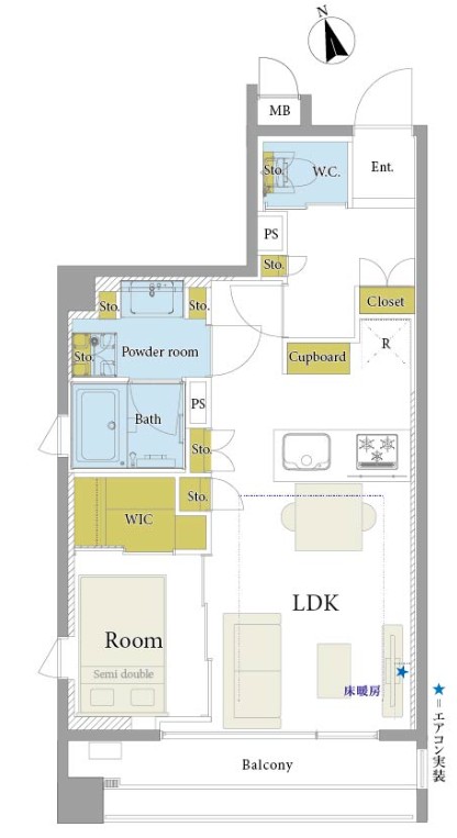 ラヴォーグ南青山-間取り