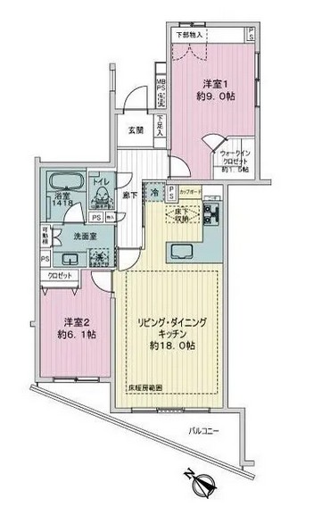 ライオンズヒルズ参宮橋-間取り