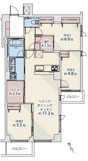 南青山ユニハイツ603号室-間取り