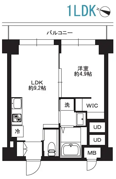秀和幡ヶ谷レジデンス405号室-間取り