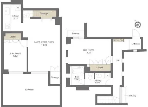 D'クラディア青山ラグゼス-間取り