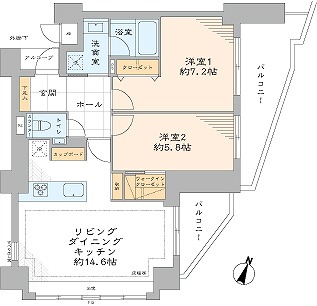 クレッセント渋谷神泉1003号室-間取り