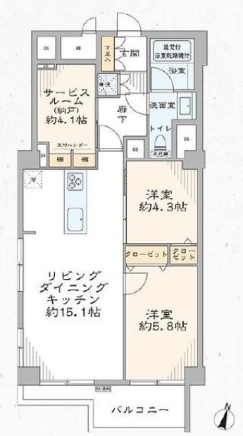 ライオンズマンション南平台-間取り