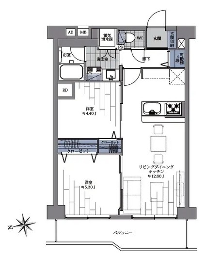 目黒台スカイマンション-間取り