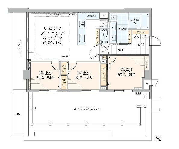 藤和シティホームズ代々木Ⅱ-間取り