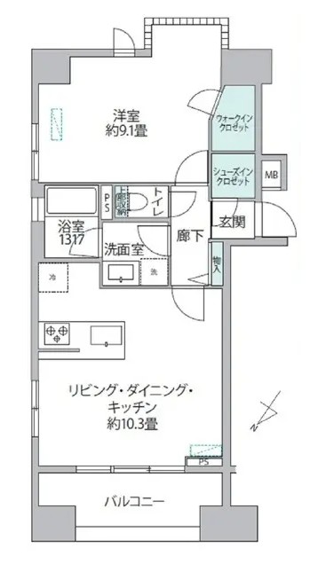 カテリーナ代々木プレイス-間取り