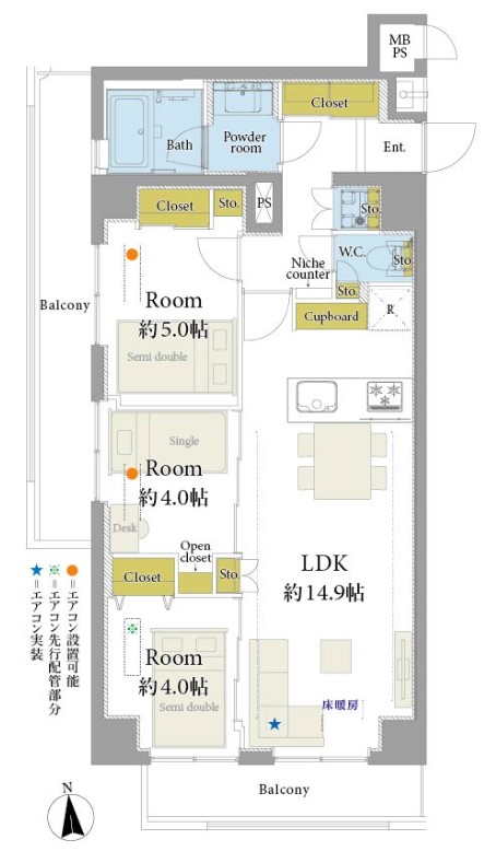 ハイホーム目黒-間取り