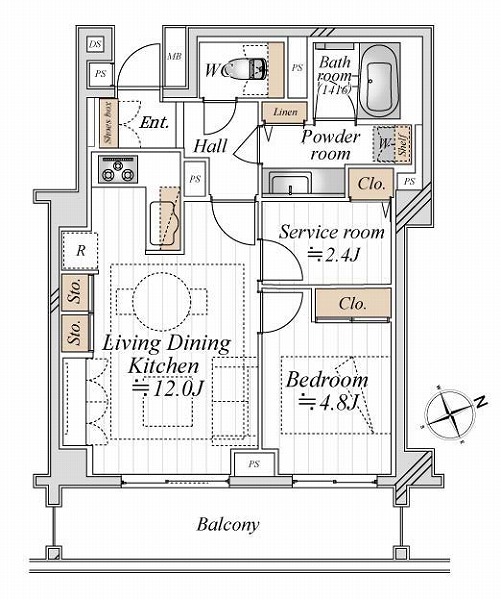 パークコート南⻘⼭ヒルトップレジデンス-間取り