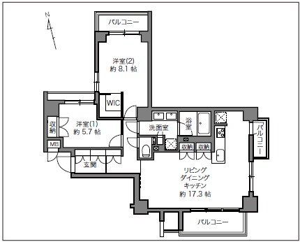 ヴィラージュ南青山-間取り