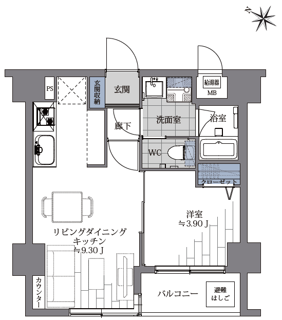 日神パレステージ駒場-間取り