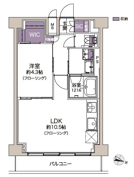 笹塚ダイヤモンドマンション511-間取り