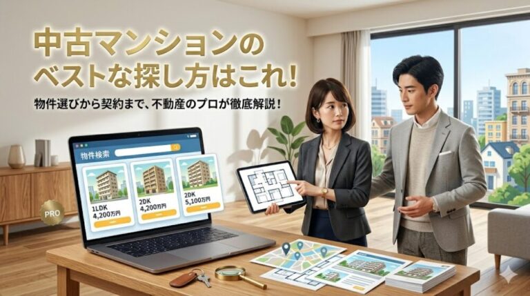 【中古マンション選びの最適解！】SUUMOやアットホームだけでは不十分です。