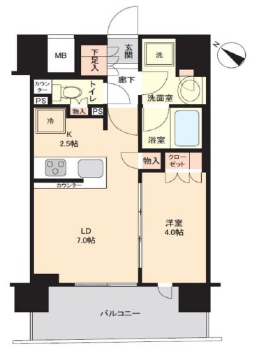 ウエリス渋谷本町-間取り