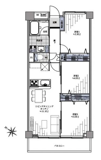 シェトワ代々木-間取り