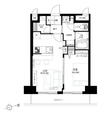 シャンボール恵比寿-間取り