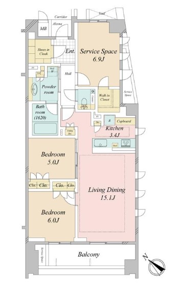 ジオ南青山-間取り