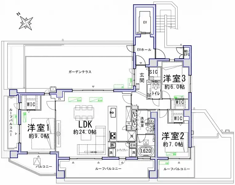 センチュリー表参道-間取り