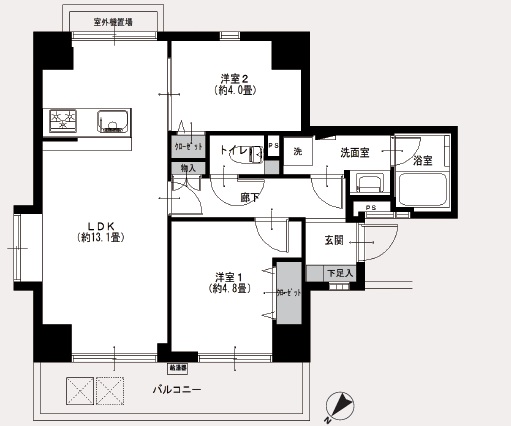ハイシティ目黒-間取り