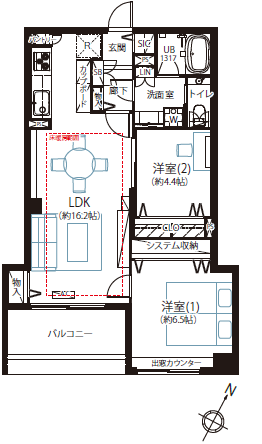 パルテール目黒青葉台-間取り