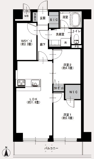 モンテベルデ新中野503号室-間取り