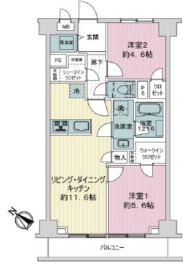 ライオンズマンション初台-間取り