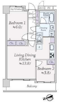 ライオンズマンション渋谷道玄坂-間取り