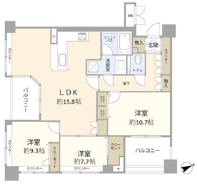 ルイシャトレ中野-間取り